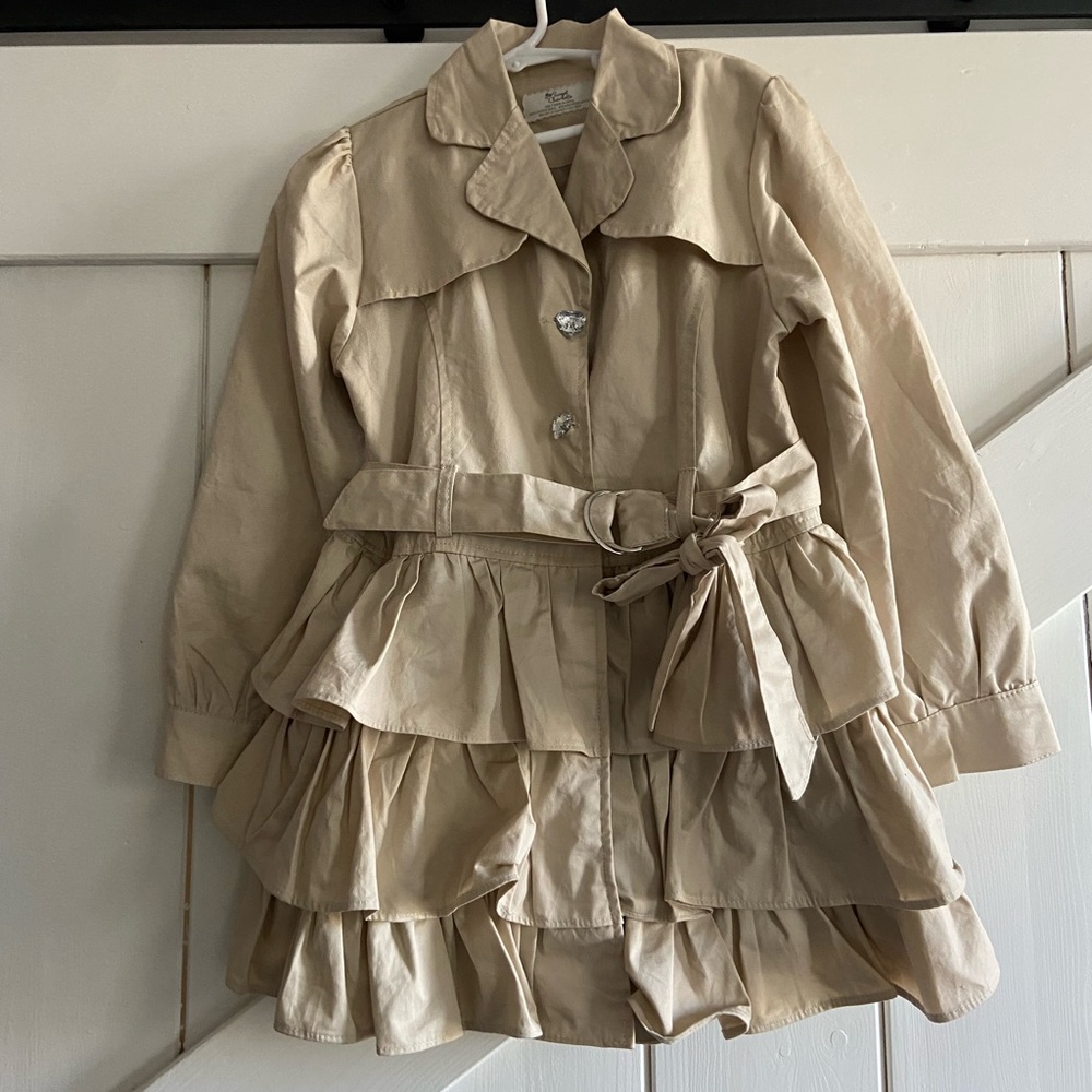 Sweet charlotte ruffle coat NWOT